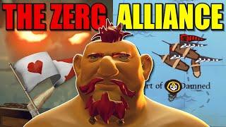 Fighting The ALLIANCE ZERG at Reaper's Hideout! (Sea Of Thieves)