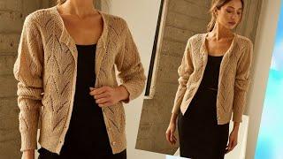 HANDS KNIT THE ELEGANT JACKET WITH SPOKES