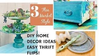 3 Easy DIY Home Decor- Quick flips from the flea market & thrift store!