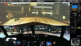 Solo Flight from LSZH (Zürich) to EDDN (Nürnberg) in homecockpit B737-800 (Prepar3D V5)