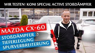 KONI Special ACTIVE Stoßdämpfer im Mazda CX-60 PHEV | Tieferlegung + H&R Spurverbreiterung