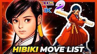 HIBIKI MOVE LIST - Capcom vs. SNK 2: Mark of  the Millenium 2001 (CVS2)