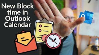 New Block time in Outlook Calendar