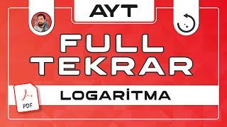 AYT FULL TEKRAR | LOGARİTMA | 2022 | PDF | #merthoca #fulltekrar