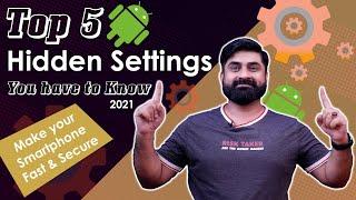 5 Hidden Android Settings You MUST Know In 2021  Make Your Smartphone Fast & Secure