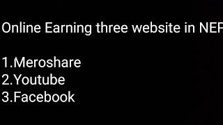 online Earning three website in NEPAL-Full Explanation by subash kr. kushwaha-2022