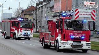 [Drehleiter FF Innenstadt] Löschzug Berufsfeuerwehr Mannheim Hauptfeuerwache