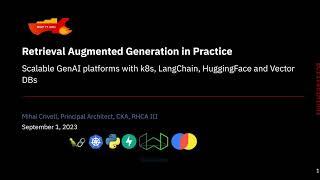 Shipitcon: Retrieval Augmented Generation in Practice - Scalable GenAI with LangChain and VectorDBs