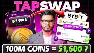 TapSwap : 100M Coins = $1600? TapSwap New Update of Withdrawal / Listing & Price Prediction