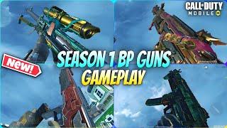 Season 1 (2025) Upcoming All Battle Pass Guns GamePlay | S11 BP Weapon | Codm S1 Leaks