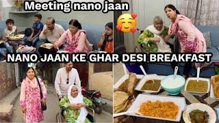 NANO JAAN KE GHAR DESI NASHTAH || NANO JAAN KE SAATH MULAQAT ||MAMA BOHAT KHUSH HOWI 