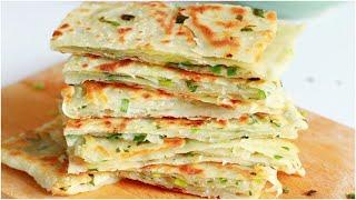 Crispy and Tasty Green Onion/Scallion Oil Pancakes