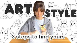 how to find your art style in 3 easy steps (yap & draw)