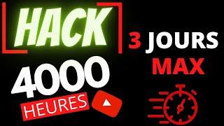 Obtenir 4000 heures de visionnage sur youtube facilement et rapidement 2022