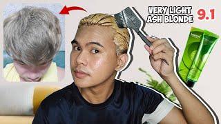 VERY LIGHT ASH BLONDE BREMOD 9.1 | AFFORDABLE DIY BLEACHING AT HOME