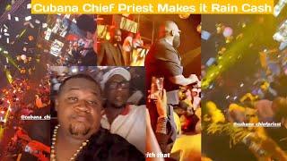 Cubana Chief Priest Makes it Rain Cash On Rick Ross Alongside Obi Cubana || See His Reaction 