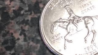 Error quarter, 1999 delaware spitting horse