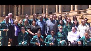 President Cyril Ramaphosa honors South African Olympians