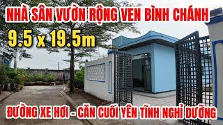 NHÀ VƯỜN BÌNH CHÁNH ĐẸP, 185m2 full thổ, khu dân cư yên tĩnh, SHR hỗ trợ vay ngân hàng