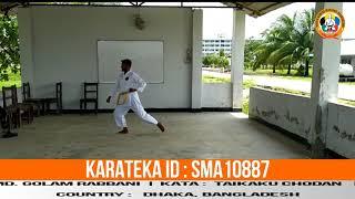 SMA10887 Taikaku Chodan  Kata Performed by Md. Golam Rabbani from   Bangladesh for WKMA Championship