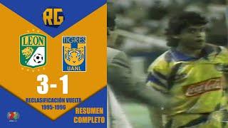 RESUMEN y GOLES | LEÓN 3-1 TIGRES UANL | LIGA MX - Reclasificación Vuelta 1995-1996 | Gol del PASTOR