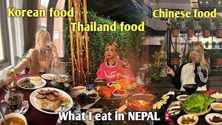 What i eat in Nepal for a weeks Korean food /chinese / Italian food /