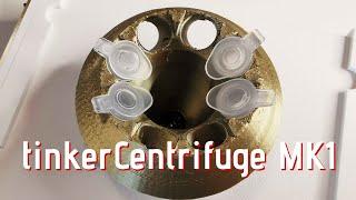 tinkerCentrifuge MK1, DIY tabletop centrifuge for eppendorf tubes