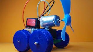 Simple Homemade Car with DC Motor