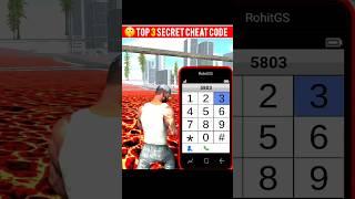 Top 3 Secret Cheat Code In Indian Bike Driving 3d #shorts