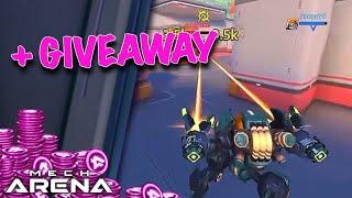 These 5 Mechs make me a MENACE - Mech Arena Gameplay/May Giveaway