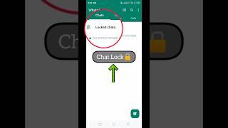 Whatsapp Lock Chat | Chat Lock Whatsapp #shorts #whatsappchatlock
