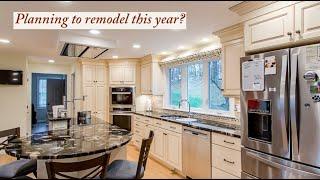 Dreamy New Kitchen Remodel Tour: White Cabinets with Black Countertops 2023