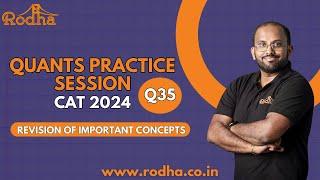 Quant Questions Practice of Advance Level - 35 II CAT PREPARATION 2024