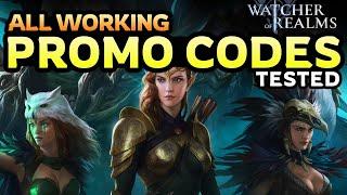 ALL PROMO CODES - Tested (July 14)  Watcher of Realms