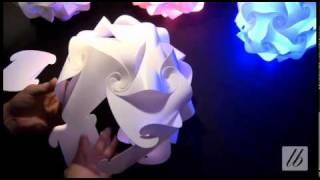 How to assemble a jigsaw lamp shade, puzzle lamp of 30 elements.