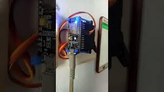 Turn On Lightswitch With Servo Wireless#iot #servo #shorts