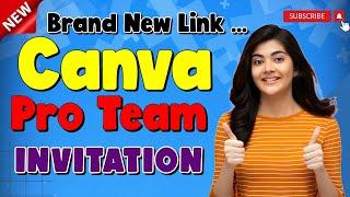 How to Get Canva Pro Team Invitation Links NEW | Unlock Full Feature Of Canva Pro Using Canva Teams