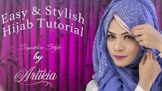 Easy Party Hijab Style with Cute look || Hijab Tutorial || Artikia ||