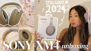 sony xm4 aesthetic headphones unboxing + customisation | gabrielle teo