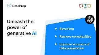 Integration with Open AI's ChatGPT enables powerful data preparation features in Zoho DataPrep