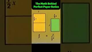 The Math Behind Perfect Paper Ratios  #SolveMathematics #geometry