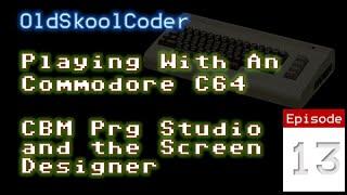 Twitch Lesson 13 - Messing Around C64 CBM Prg Studio Screen Designer (6502)