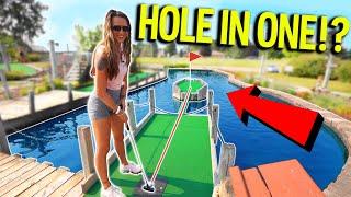 Insane ONE IN A MILLION Mini Golf Hole In One Hole!