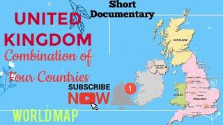 United Kingdom: Combination of Four Countries / UK Map 2025 / Great Britain Map / UK Countries Map