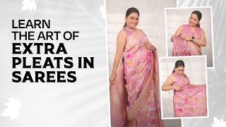 How To Get Extra Pleats In A Saree | Dolly Jain's Saree Draping Tricks