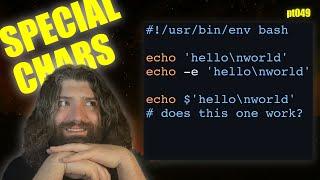 Special Characters in Bash with $'...' - You Suck at Programming #049