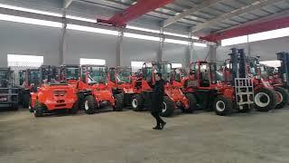 4x4 all terrain off road diesel forklift from China factory