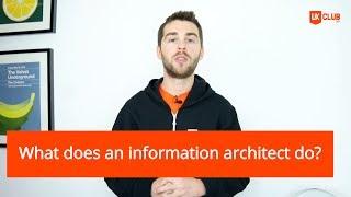 What does an information architect do?