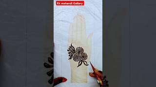Simple mehandi design and beautiful ️️️#mehndi #hennadesignsforbeginnersstepbystep #henna