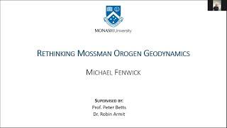 Mick Fenwick - Rethinking Mossman Orogen Geodynamics